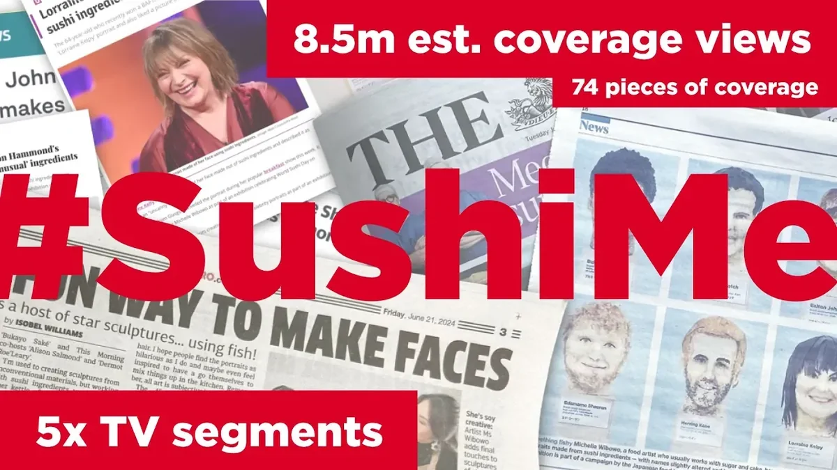 Yutaka sushi campaign earned 86 media pieces, 27m reach