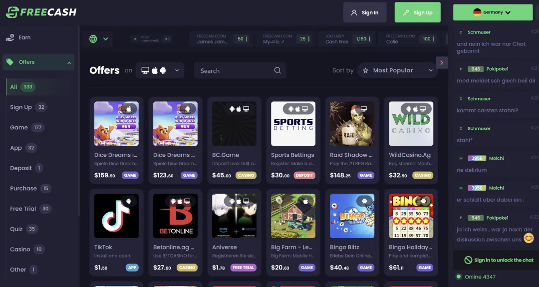 Freecash hit positive ROI in under 30 days