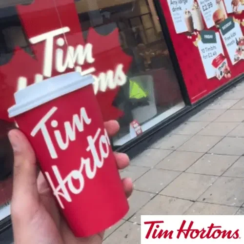 Tim Hortons festive promotions influencer campaign