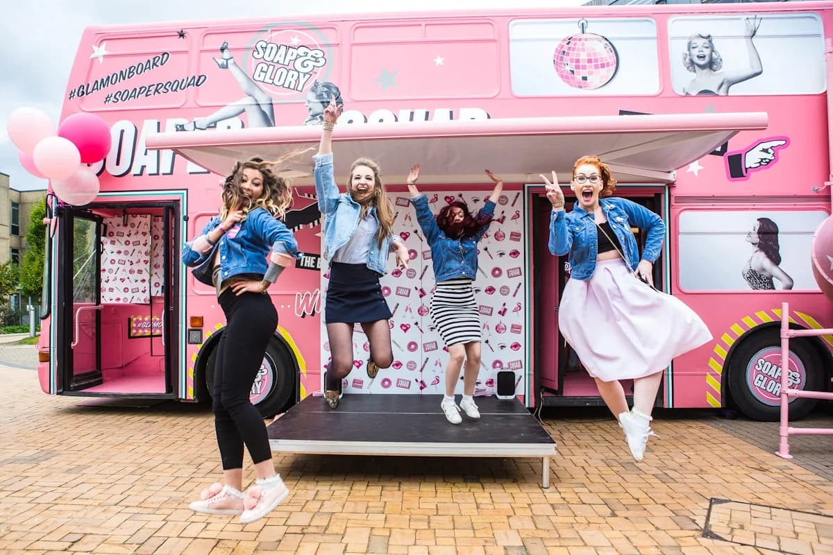 Soap & Glory bus tour reached 1.1M students, 485% entries