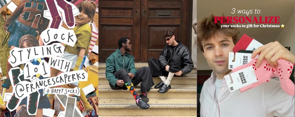 Happy Socks creators drove 5M views at £0.04 CPE