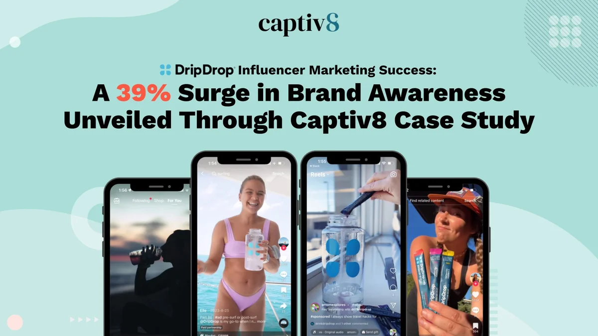 DripDrop grew brand awareness 39% with influencer marketing